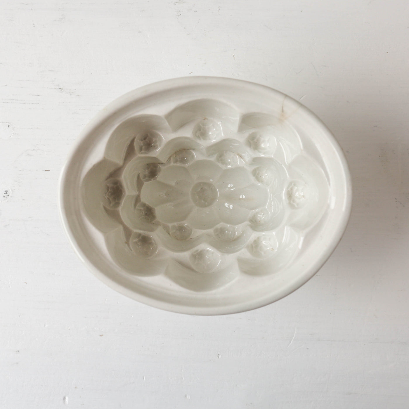 Vintage Ceramic Jelly Mould - Tiered Design