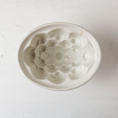 Vintage Ceramic Jelly Mould - Tiered Design