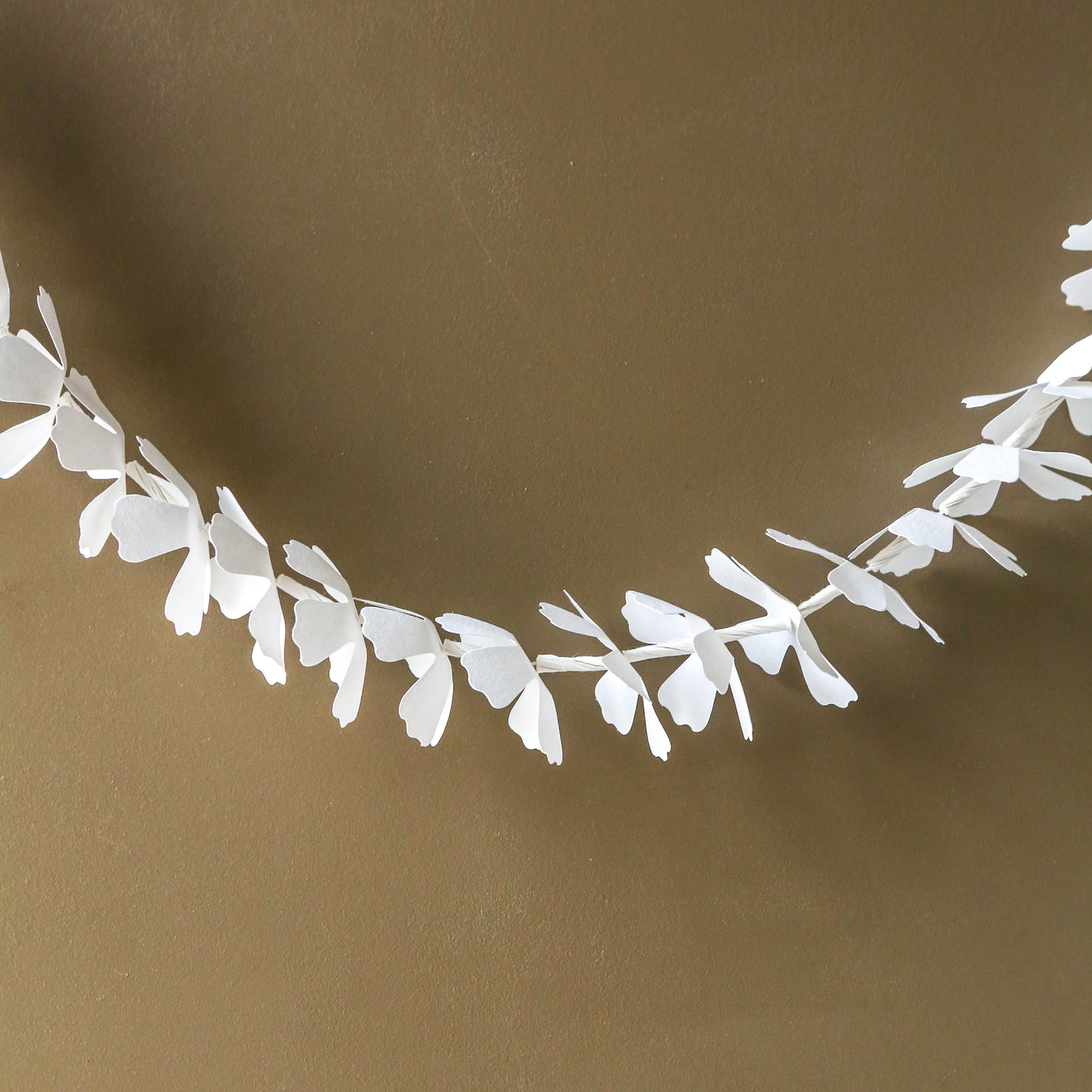 150cm Paper Flower Garland - White