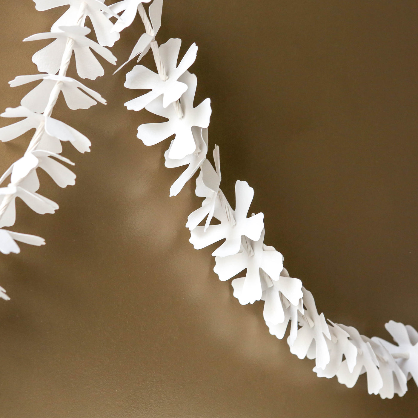 150cm Paper Flower Garland - White