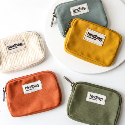 Lili Coin Purse by hindbag - Cream Corduroy