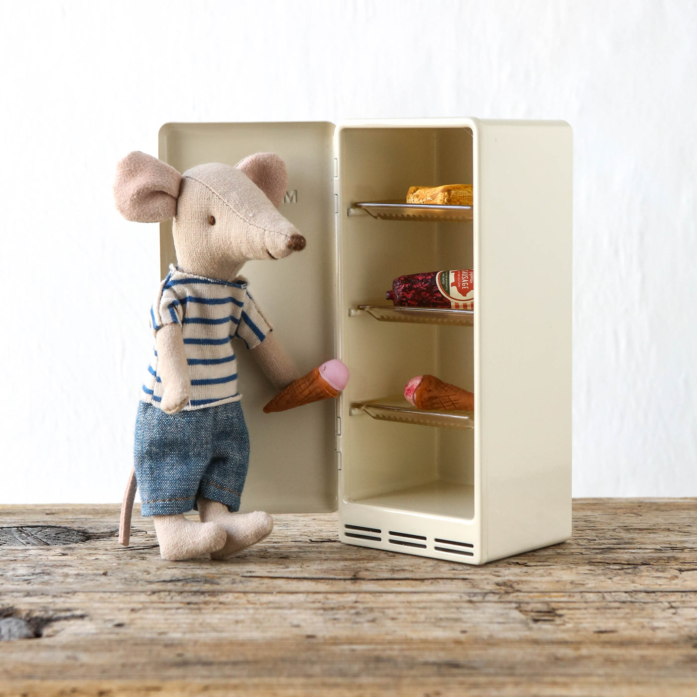 Maileg Mouse Fridge - Off White