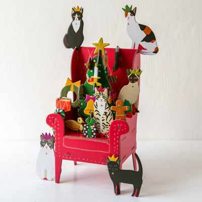 Cosy Cats Slot Together 3D Advent Calendar