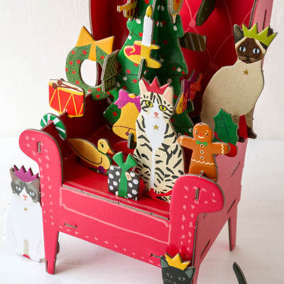 Cosy Cats Slot Together 3D Advent Calendar