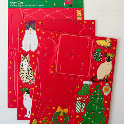 Cosy Cats Slot Together 3D Advent Calendar