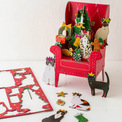 Cosy Cats Slot Together 3D Advent Calendar