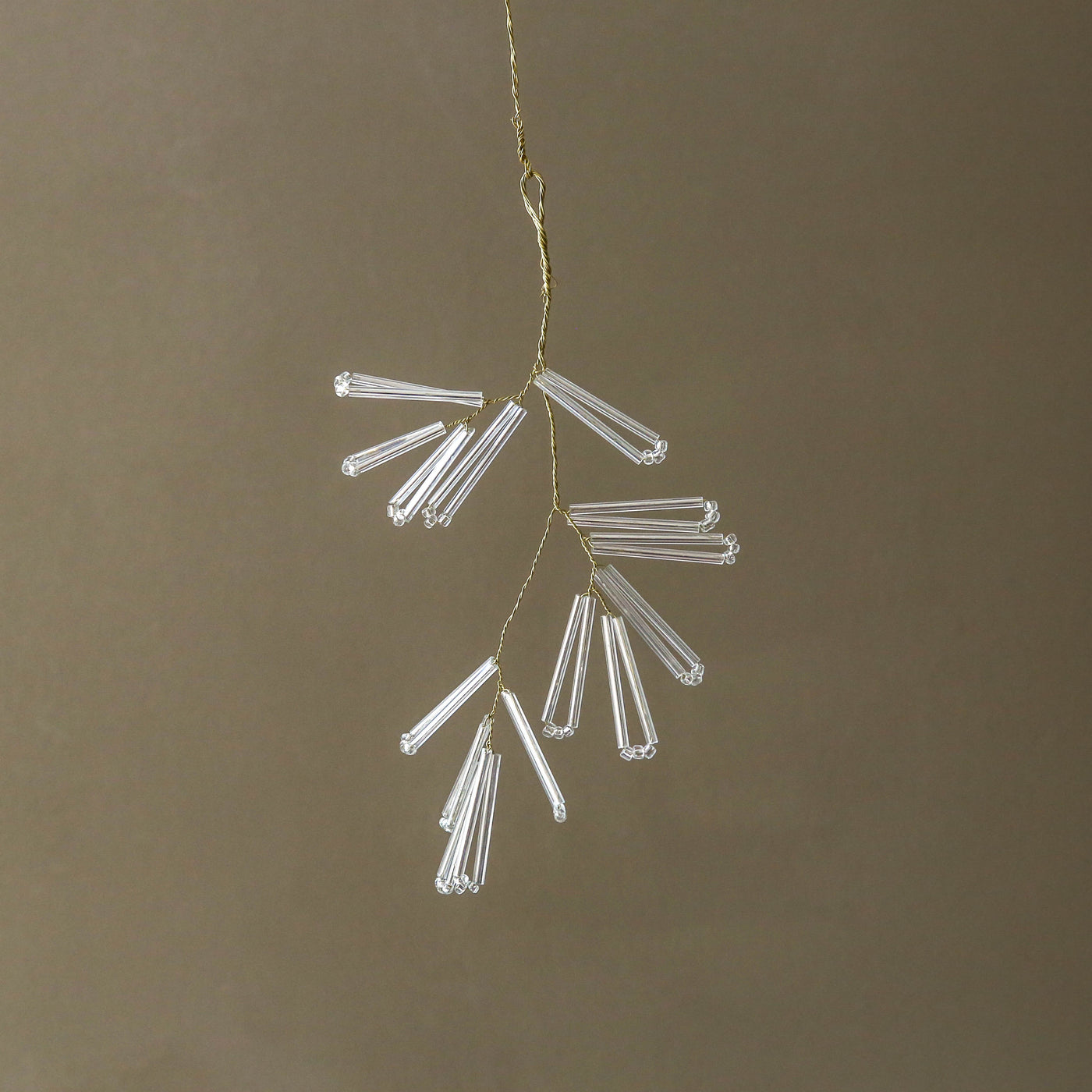 Beaded Glass Hanging Decoration - 14cm