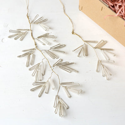 Beaded Glass Hanging Decoration - 28cm