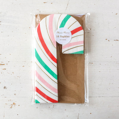 SALE Stripy Candy Cane Napkins