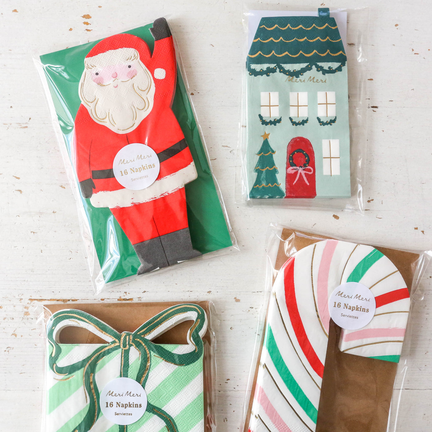 SALE Stripy Candy Cane Napkins