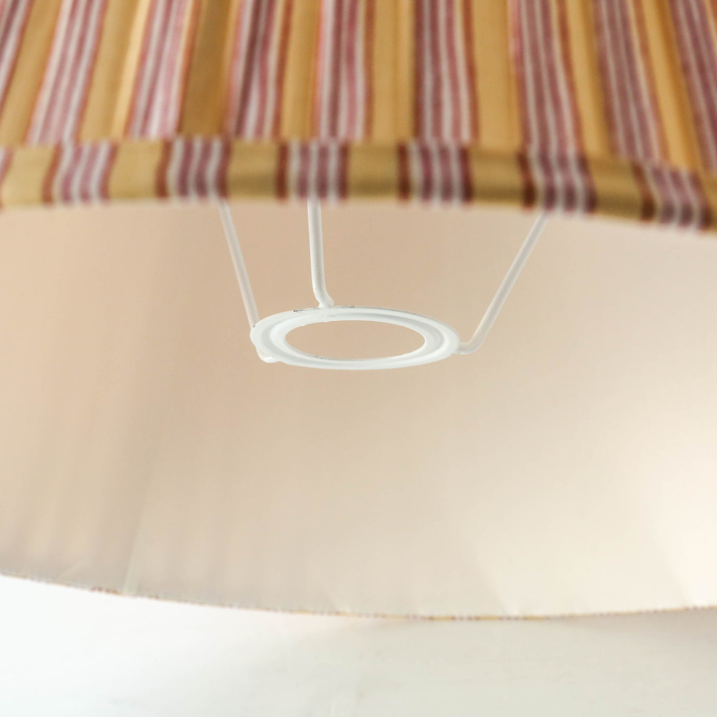 40cm Empire Pleated Lampshade - Butterscotch Stripe