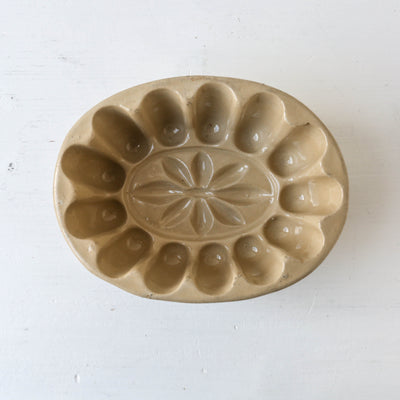 Vintage Ceramic Jelly Mould - Flower Design