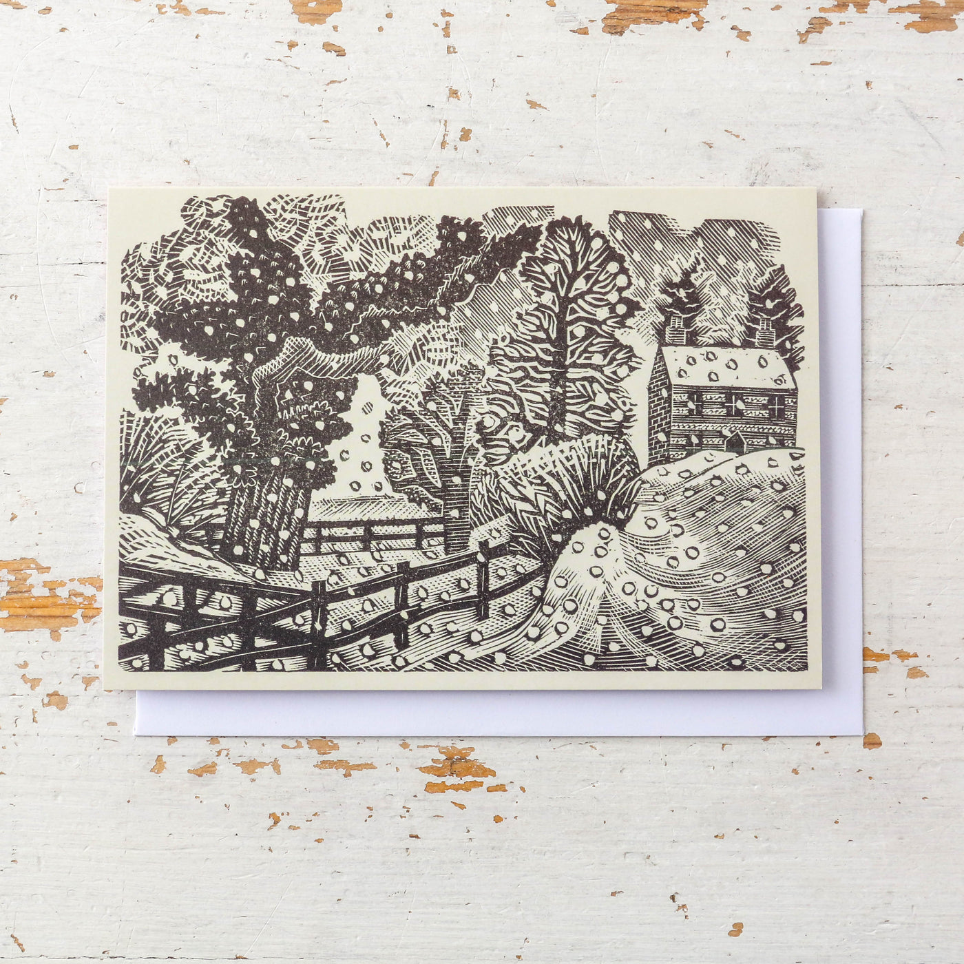 Eric Ravilious 'December Snow' Pack of 10 Christmas Cards