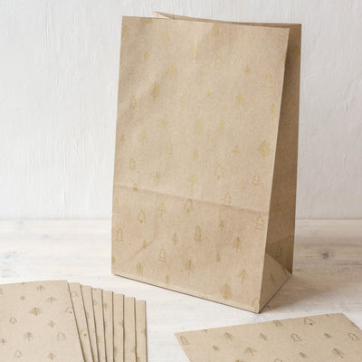 Pack of 10 Golden Forest Gift Bags - Large