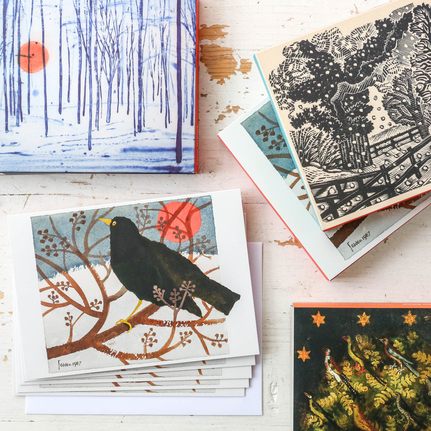 Eric Ravilious 'December Snow' Pack of 10 Christmas Cards