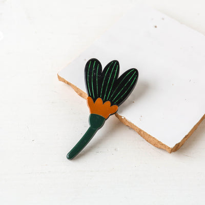 Abstract Tulip Resin Flower Brooch