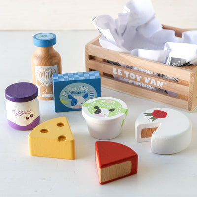 Cheese & Dairy - Wooden Market Crate
