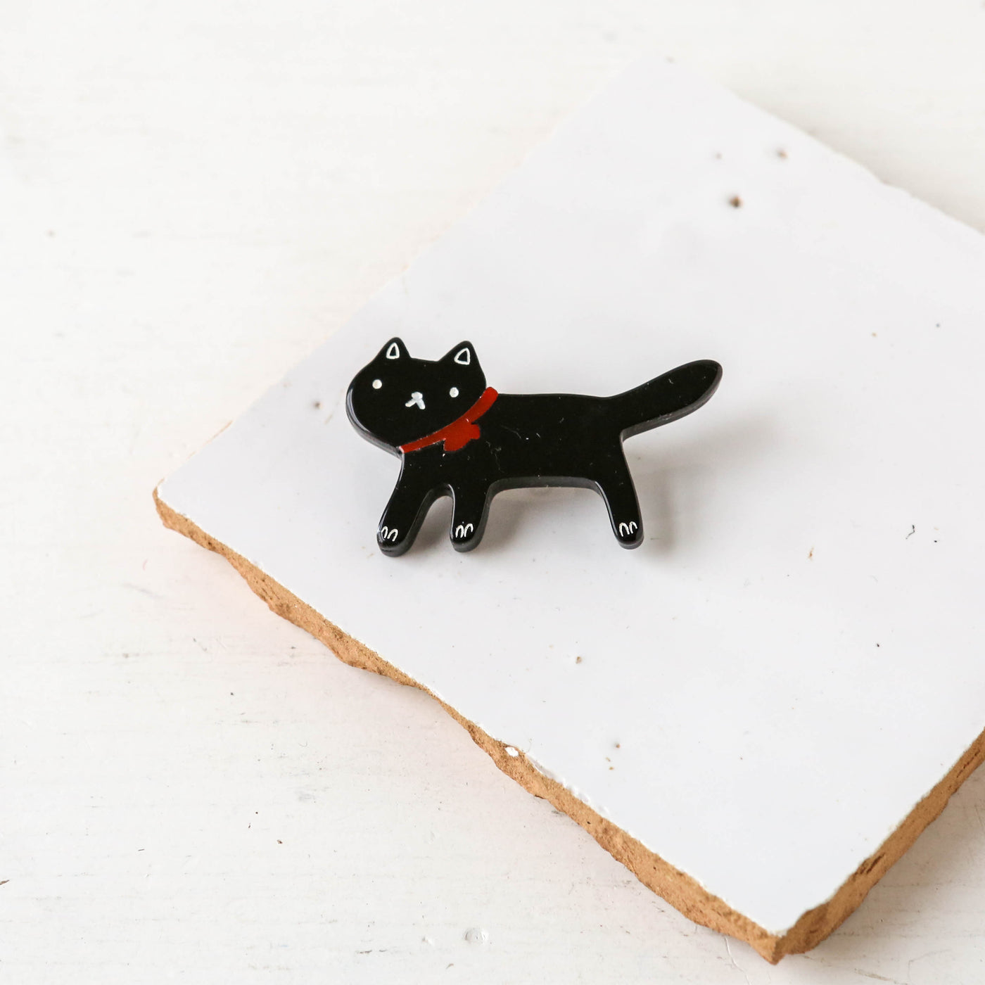 Cute Cat Resin Brooch