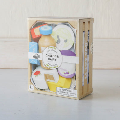 Cheese & Dairy - Wooden Market Crate