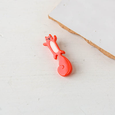 Cute Squirrel Resin Brooch