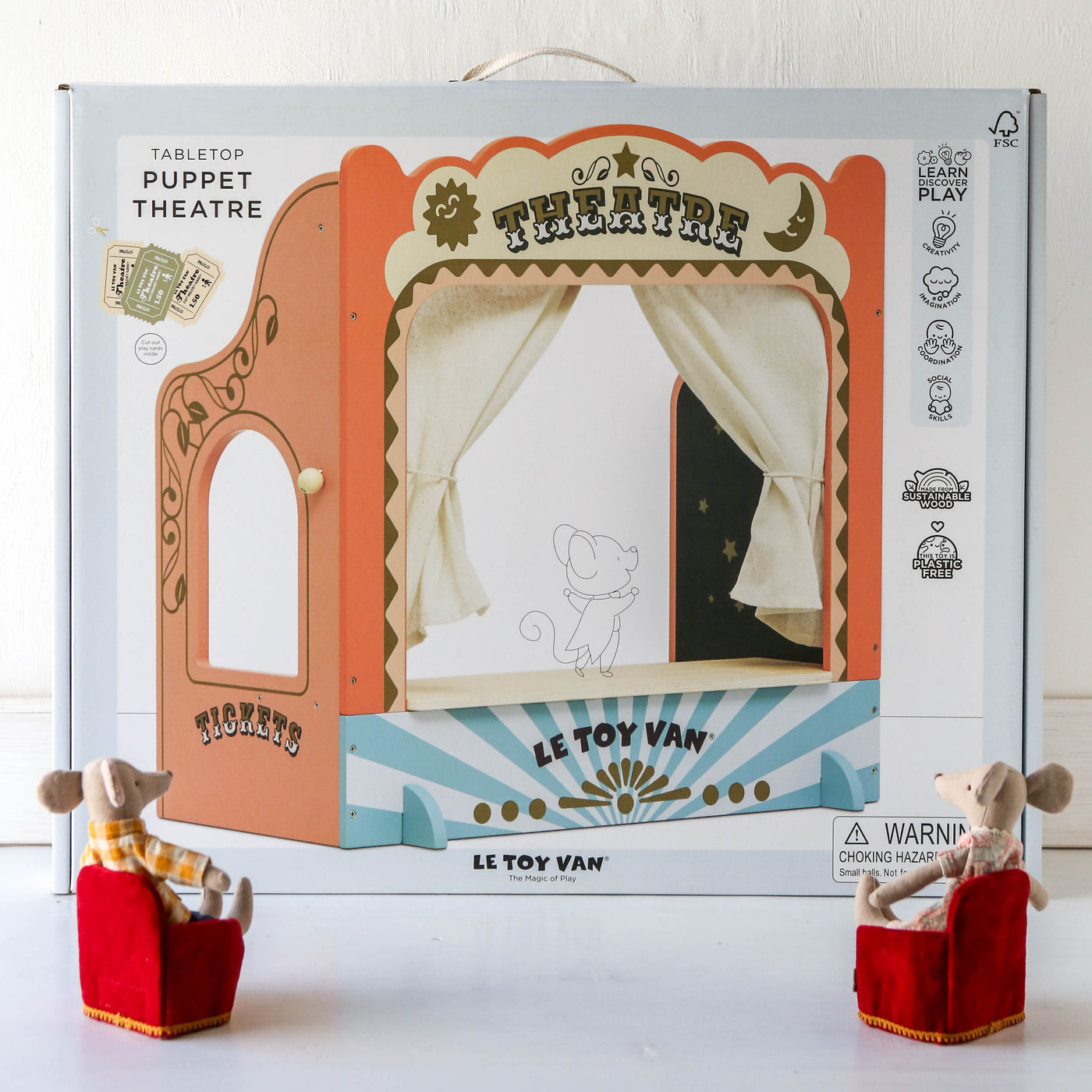 Tabletop Wooden Theatre by Le Toy Van