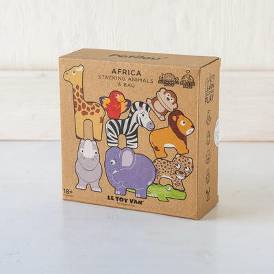 Wooden African Stacking Animals by Le toy Van