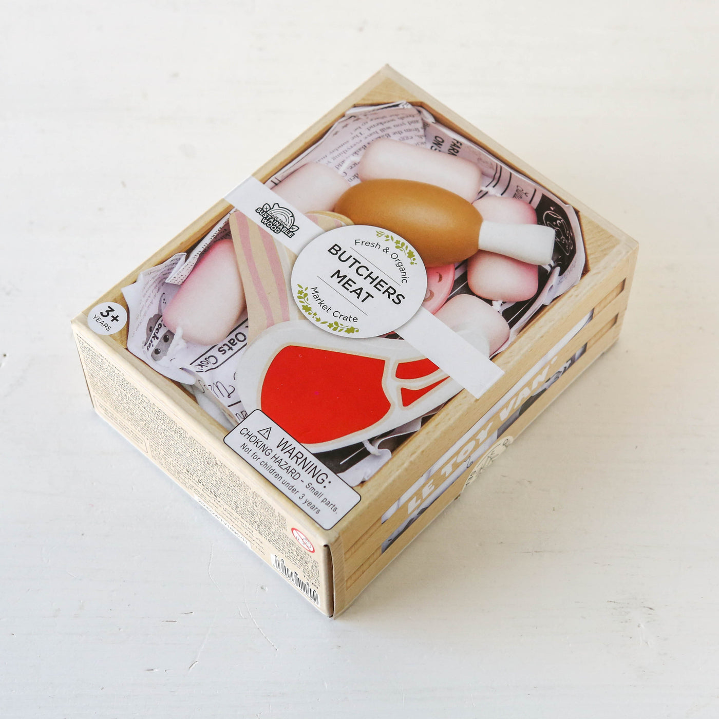 Butchers Meat Wooden Market Crate by Le Toy Van