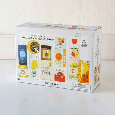 Wooden Supermarket Groceries Weekly Shop by Le Toy Van