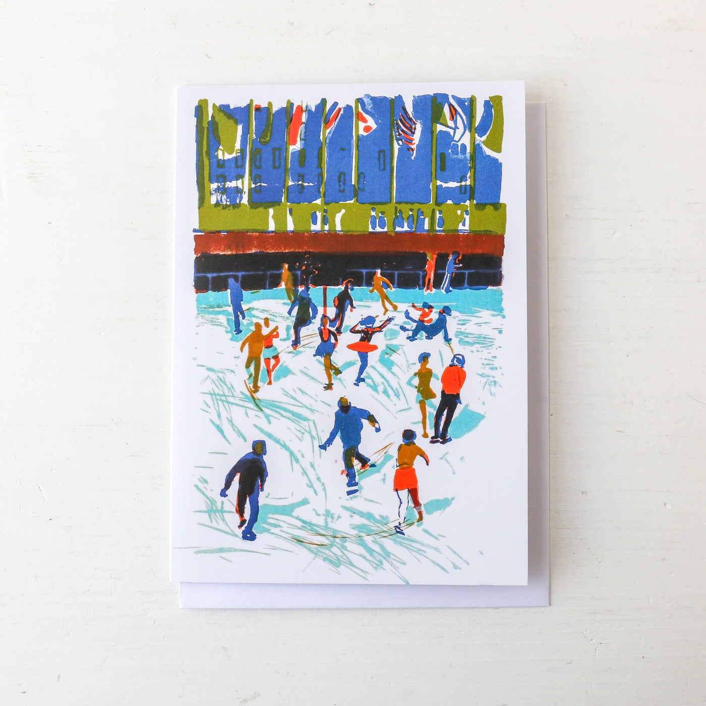 Edwin La Dell, 'Skaters at the Rockefeller Centre' Pack of 10 Christmas Cards