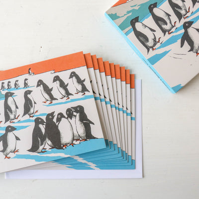Dorothy & Marguerite Bryan, 'Penguins' Pack of 10 Christmas Cards