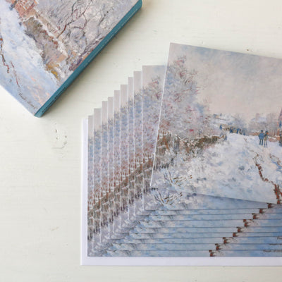 Claude Monet, 'Snow Scene' Pack of 10 Christmas Cards