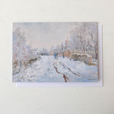 Claude Monet, 'Snow Scene' Pack of 10 Christmas Cards
