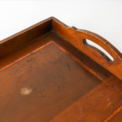 Vintage Handled Tray - Design 1 with Inlay