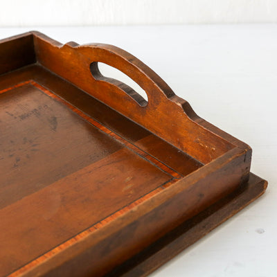 Vintage Handled Tray - Design 1 with Inlay