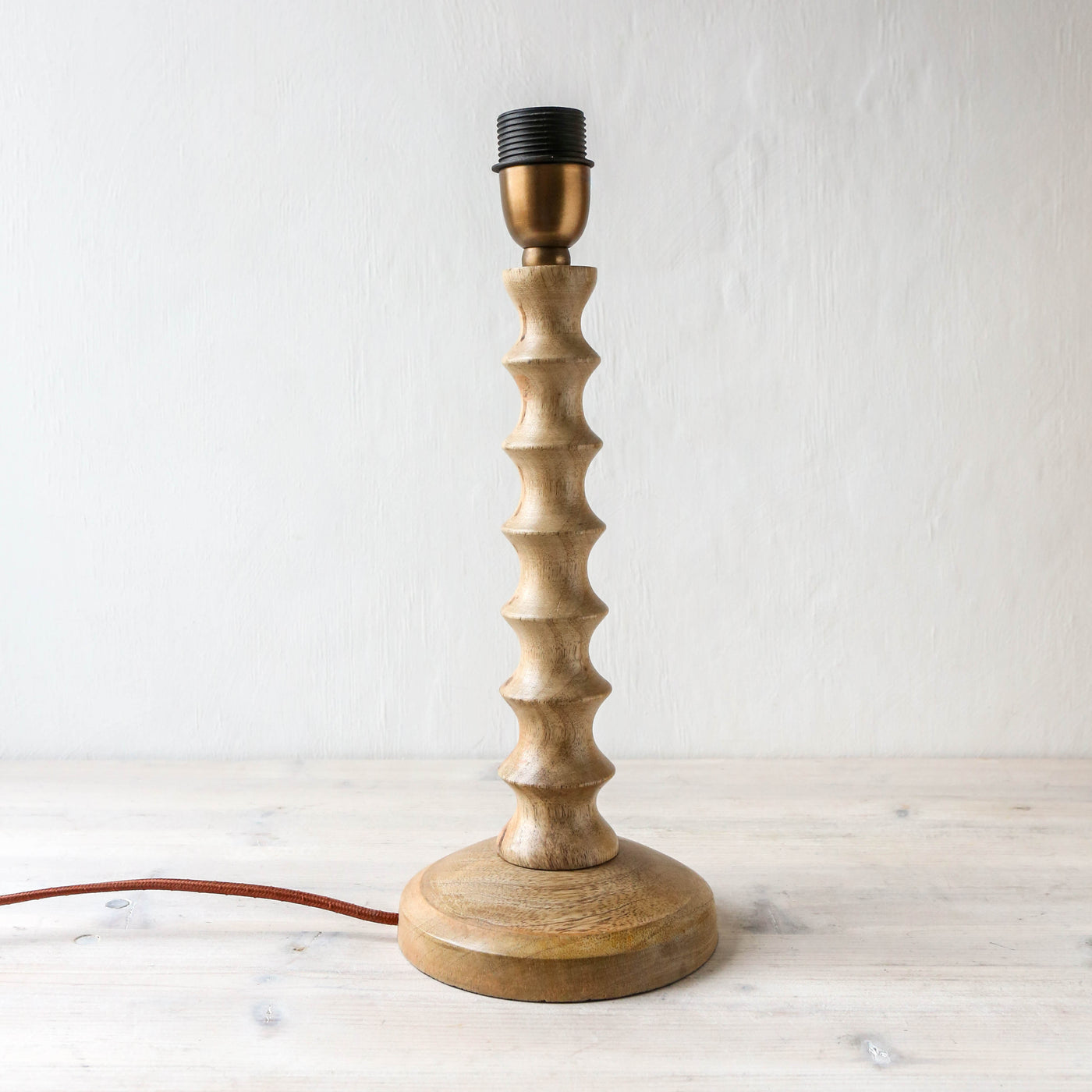 Avisa Mango Wood Bedside Table Lamp