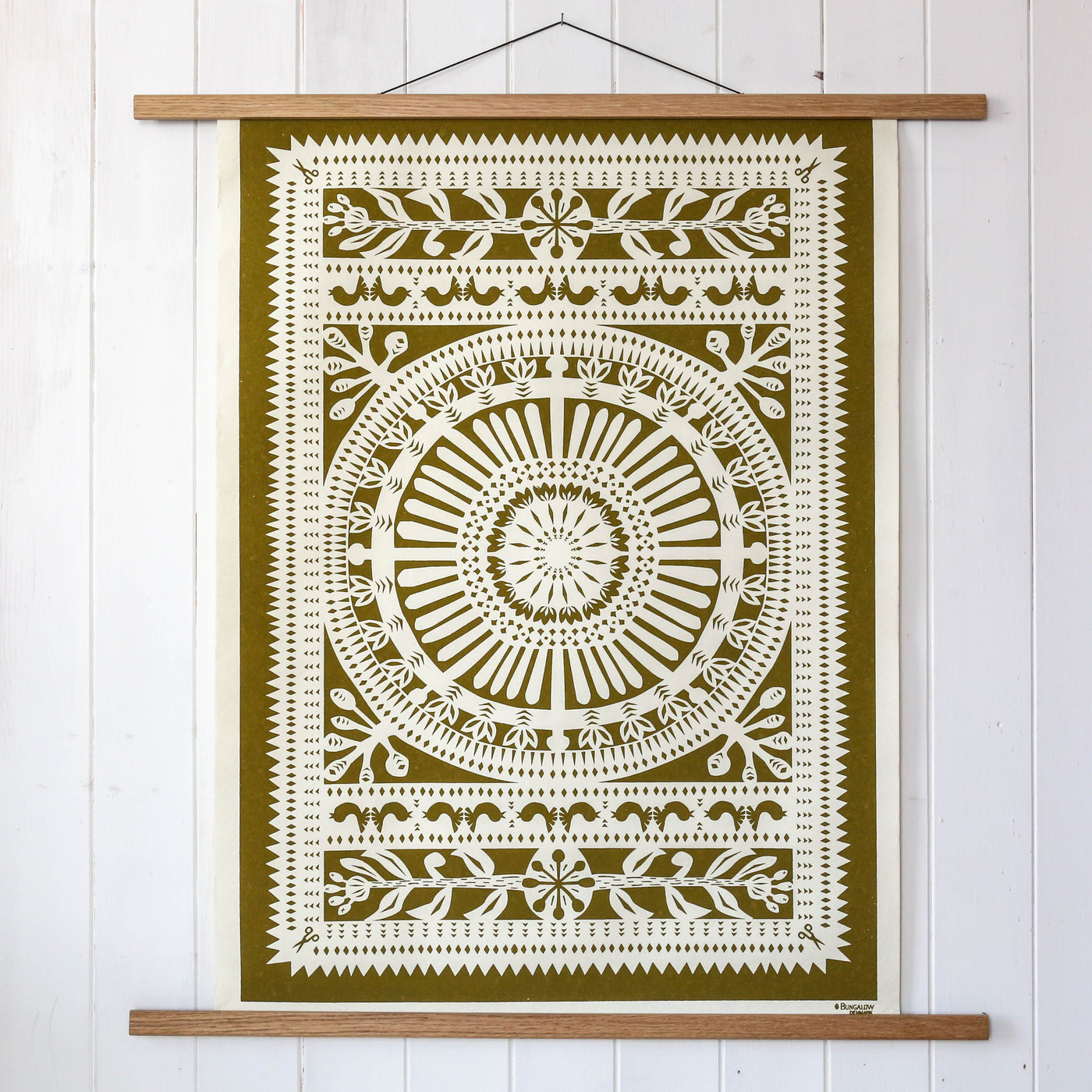 Large Papercut Wheel Poster Print