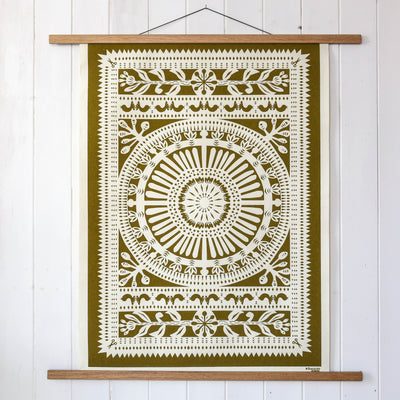 Large Papercut Wheel Poster Print