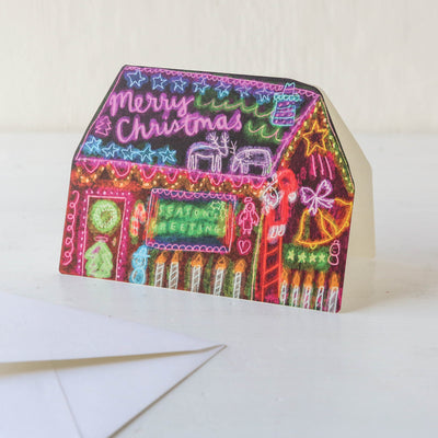Christmas Light Dream Home Card