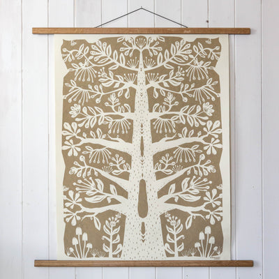 Large Papercut Tree Poster Print