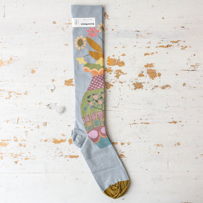 SALE Bonne Maison Long Socks - Bouquet Rain
