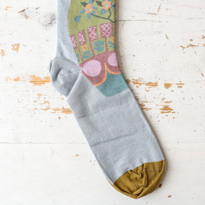 SALE Bonne Maison Long Socks - Bouquet Rain