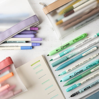 Nine Pen & Pencil Case Kit - Blue Green