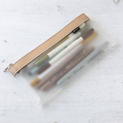 Nine Pen & Pencil Case Kit - Green Yellow Brown