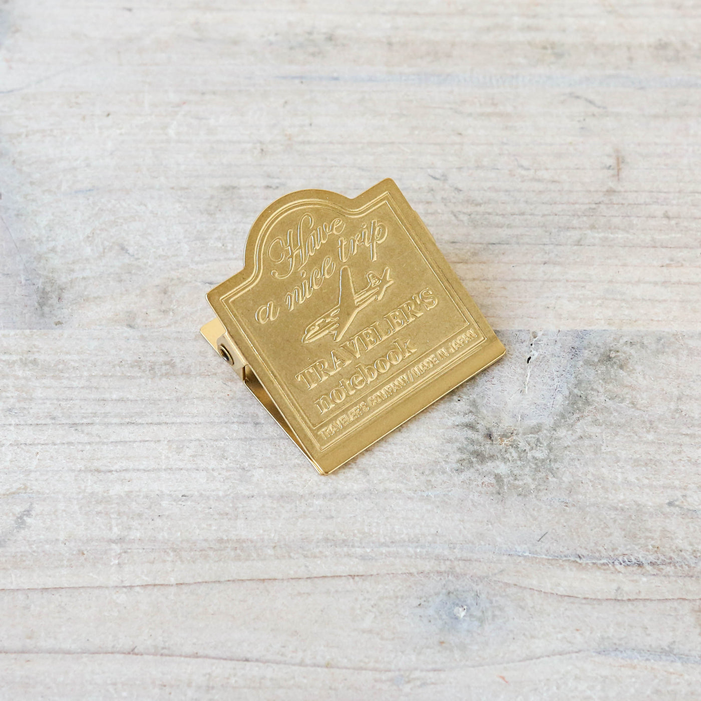 TRAVELER'S Notebook Brass Clip - Airplane