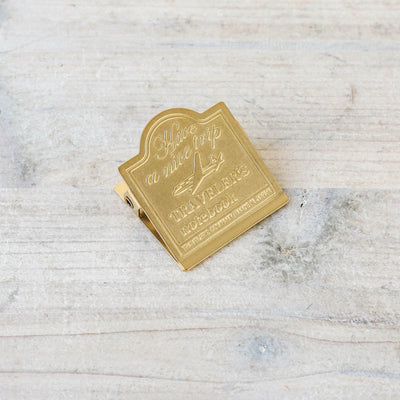 TRAVELER'S Notebook Brass Clip - Airplane