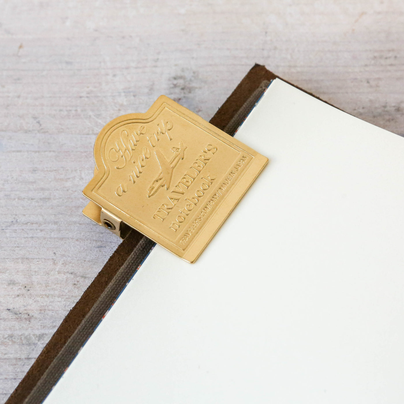 TRAVELER'S Notebook Brass Clip - Airplane