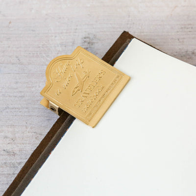 TRAVELER'S Notebook Brass Clip - Airplane