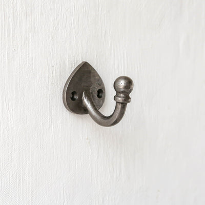 Ball End Small Cast Iron Coat Hook
