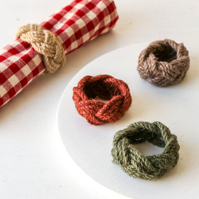 Plaited Jute Napkin Ring