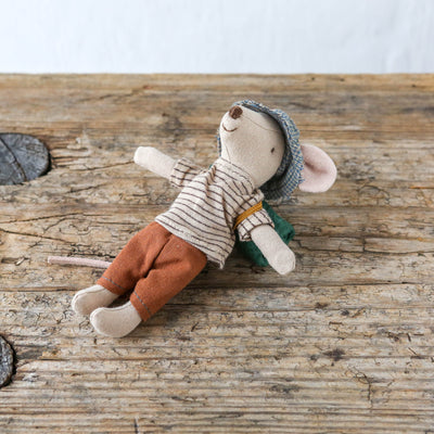 New Hiker Mouse - Big Brother Black Stripes with Sleeping Bag